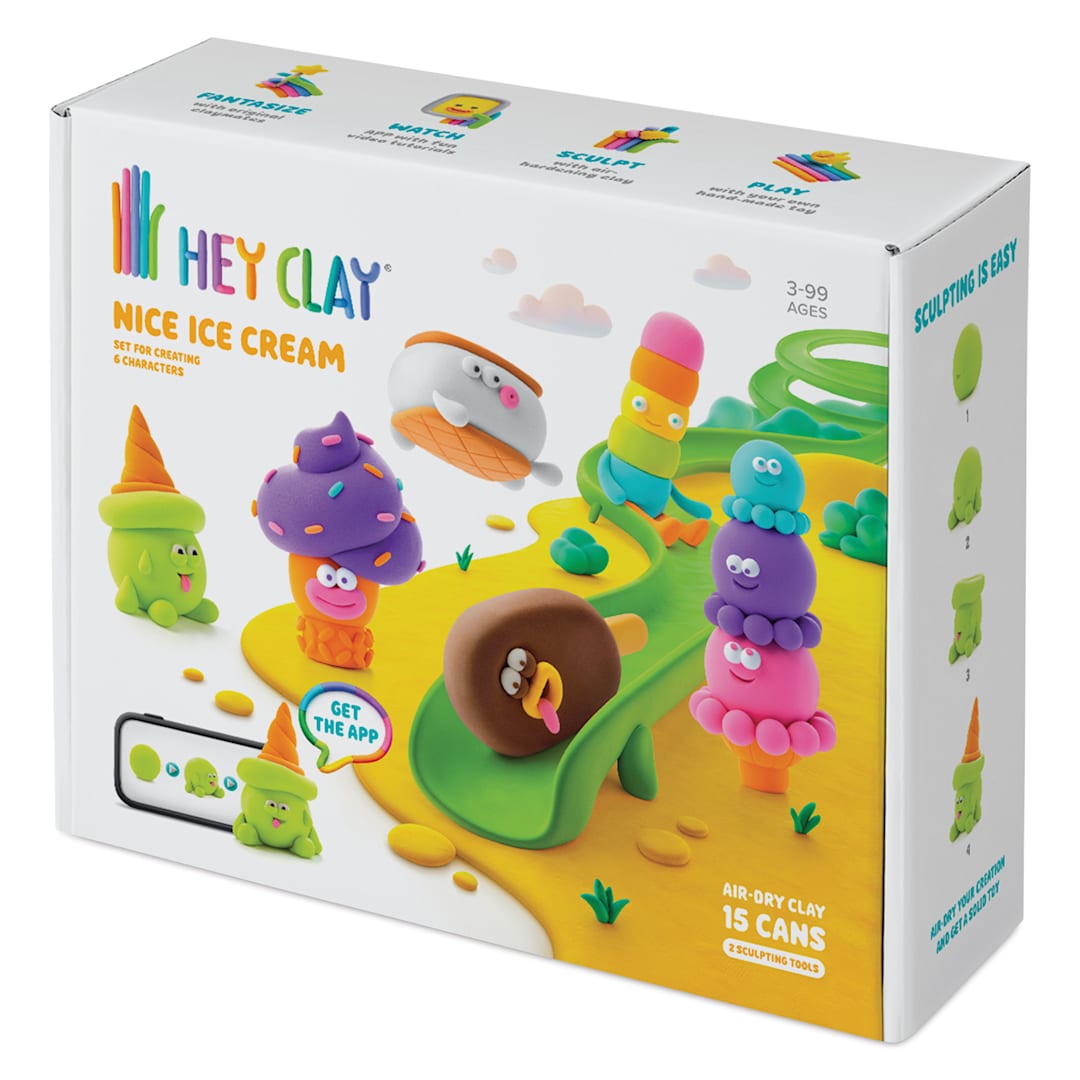 Open in modal - Fat Brain Toys Hey Clay Kit - Nice Ice Cream front of packaging
