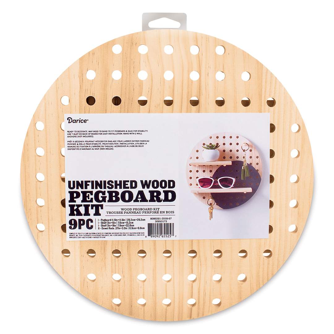 Open in modal - Darice Wood Pegboard System Kits