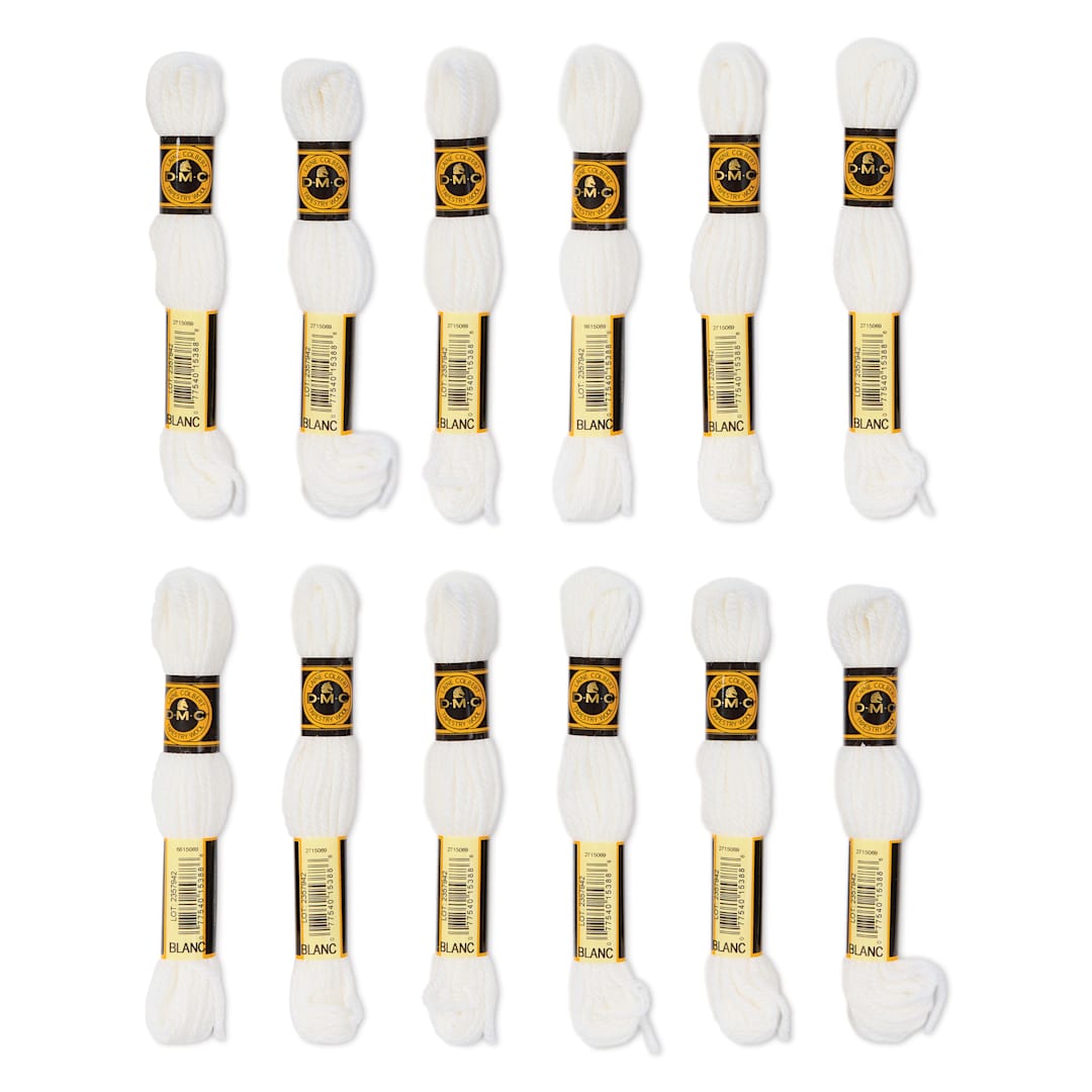 Open in modal - DMC Tapestry Wool - Simply White, 8 m, Pkg of 12