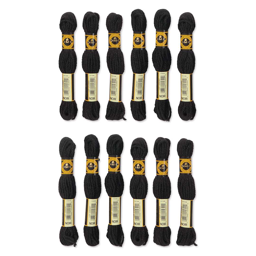 Open in modal - DMC Tapestry Wool - Ebony, 8 m, Set of 12