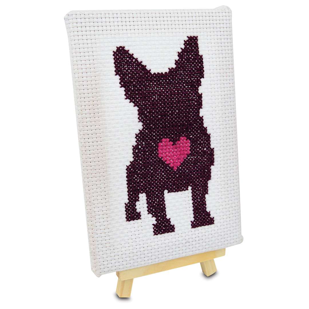 Open in modal - Cross Stitch Style Canvas and Easel Set