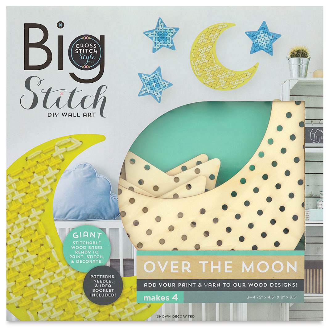 Open in modal - Cross Stitch Style Big Stitch DIY Wall Art Sets