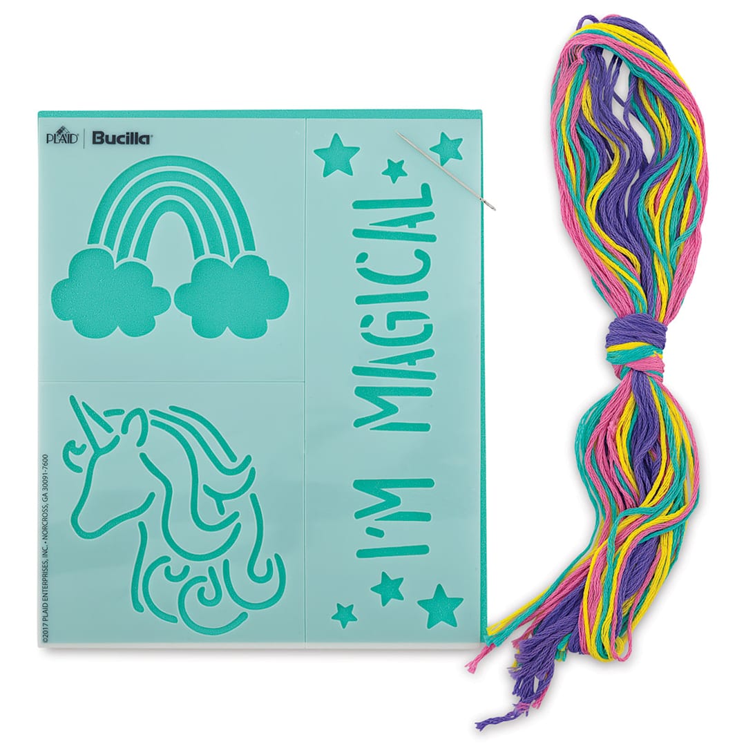 Open in modal - Embroidery Template Kits - I'm Magical Template and Embroidery thread