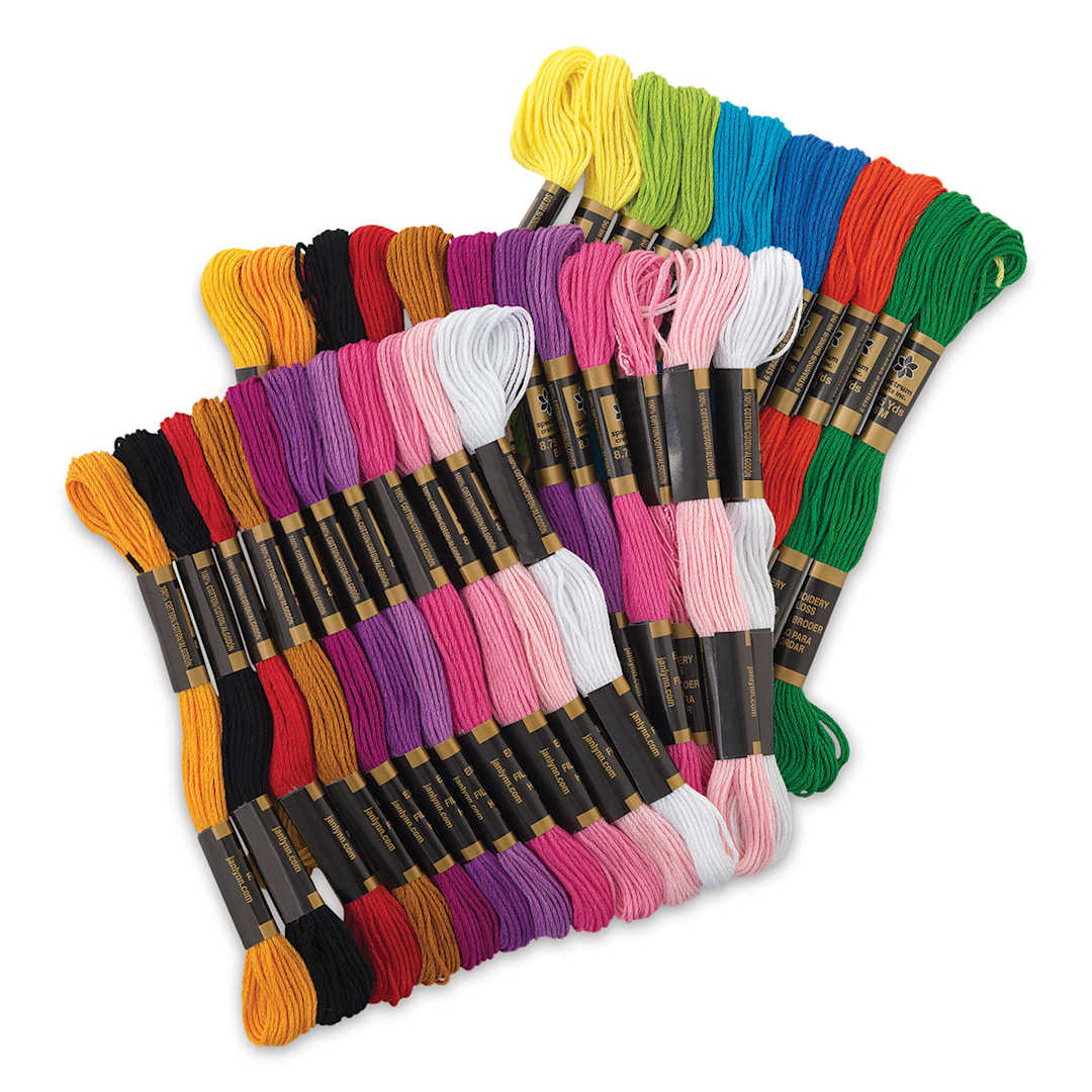 Open in modal - Janlynn Embroidery Floss Pack - Pastel, Pkg of 36