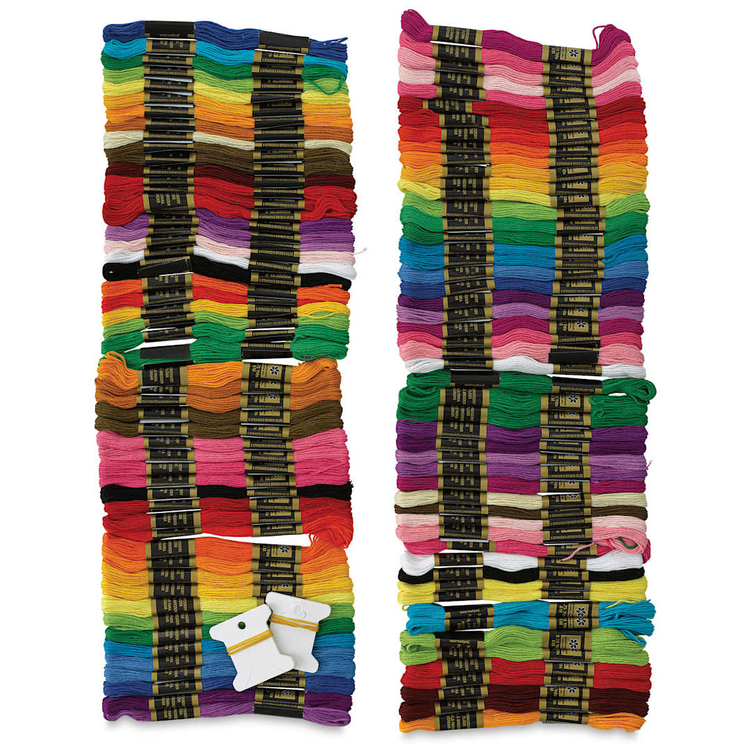 Open in modal - Janlynn Embroidery Floss Pack - Jumbo, Pkg of 105, outside of the packaging