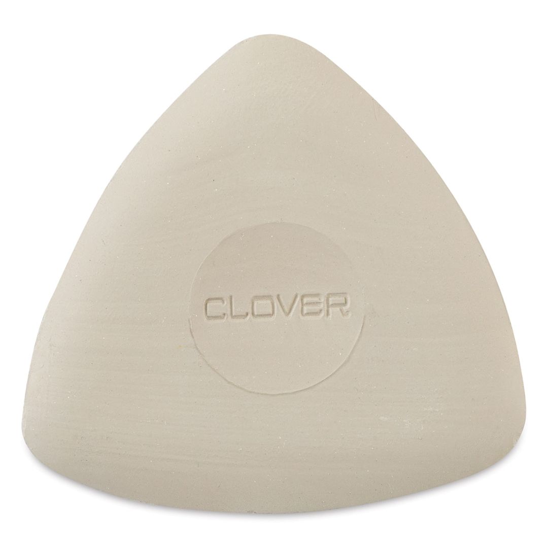 Open in modal - Clover Triangle Tailor's Chalk - Top view of triangular White Chalk