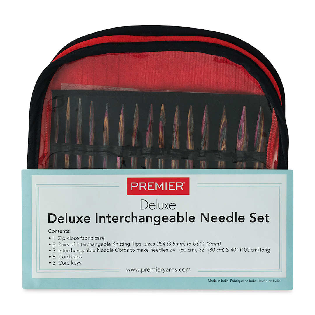 Open in modal - Premier Yarn Deluxe Birchwood Interchangeable Knitting Needle Set