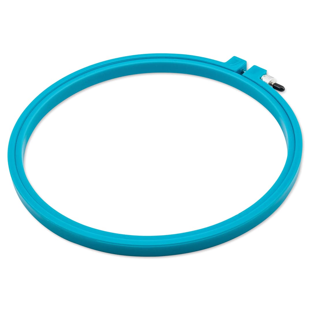 Open in modal - Susan Bates Hoop-La Embroidery Hoop - 7" (Shown in blue.)