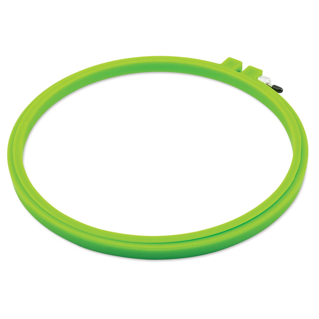Open in modal - Susan Bates Hoop-La Embroidery Hoop - 8" (Shown in green.)