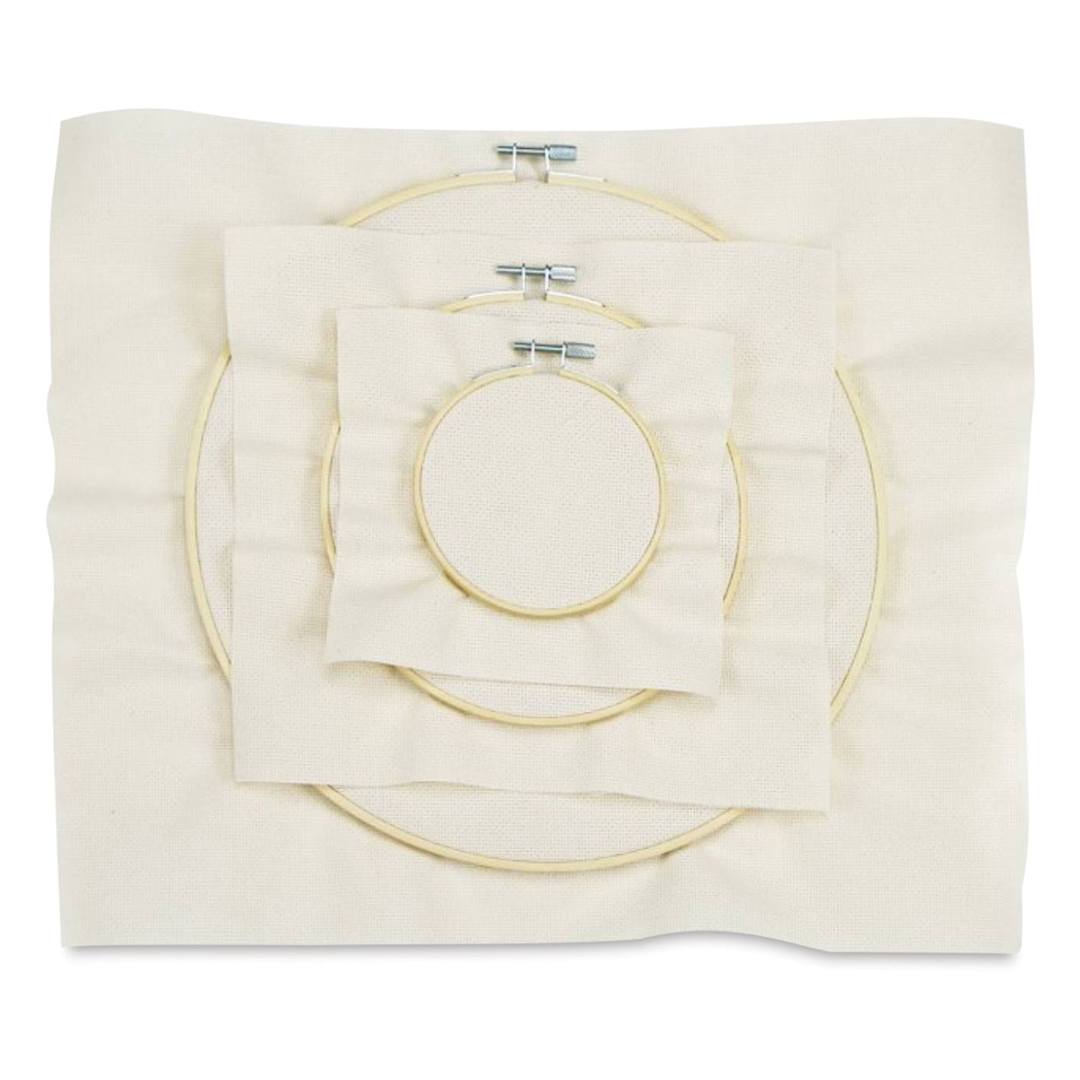 Open in modal - DMC Bamboo Embroidery Hoops (Hoops with fabric)