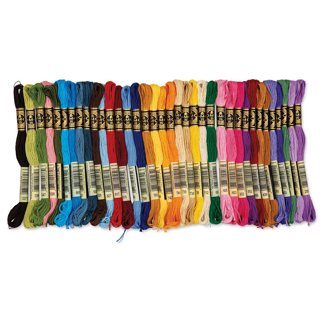 Open in modal - DMC Cotton Embroidery Floss - Popular, Set of 36 (Out of packaging)