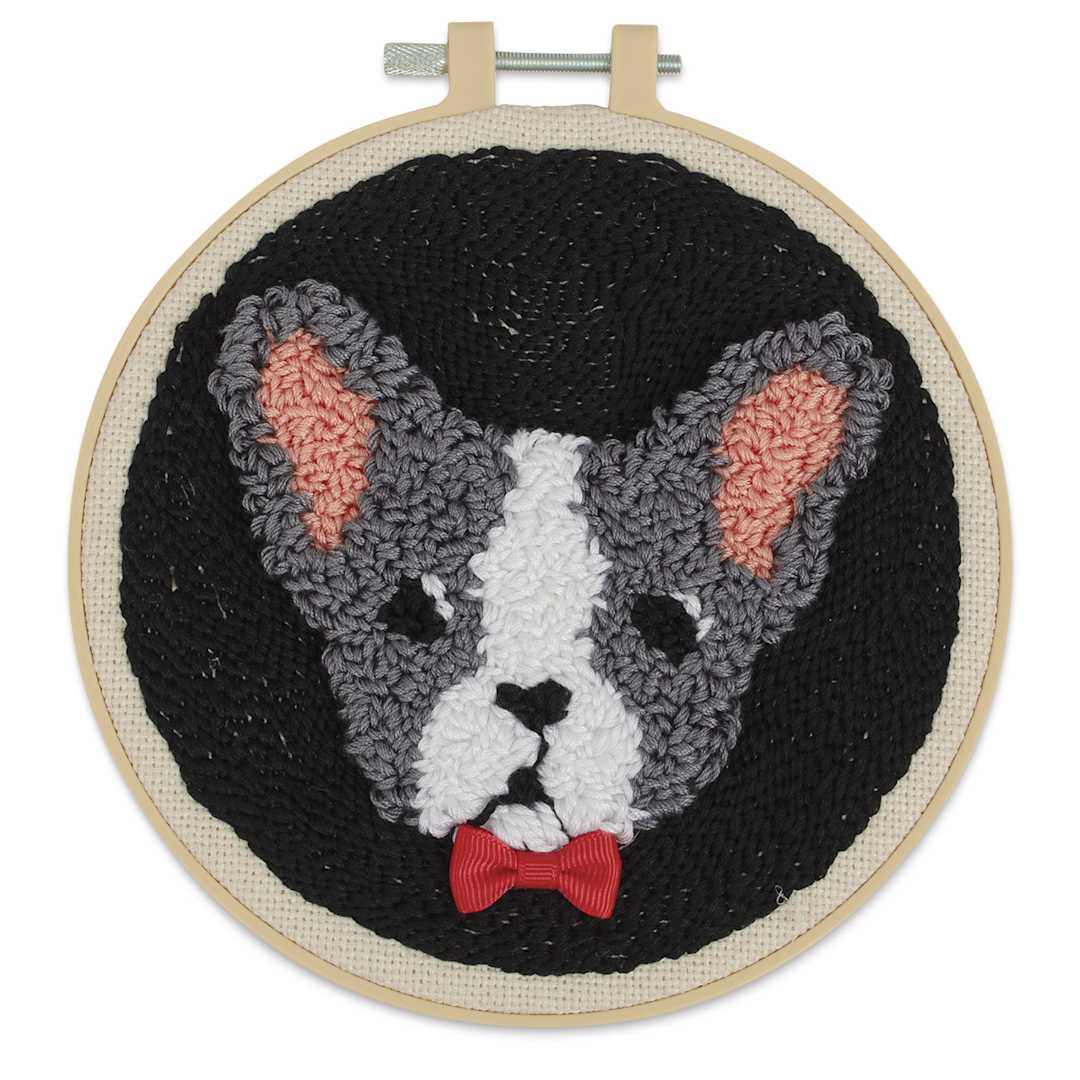 Open in modal - Needle Creations Needle Punch Kit - Dog, finished project