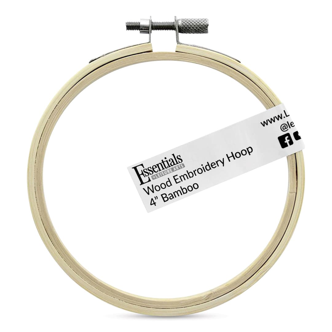 Open in modal - Essentials by Leisure Arts Wood Embroidery Hoop - 4"