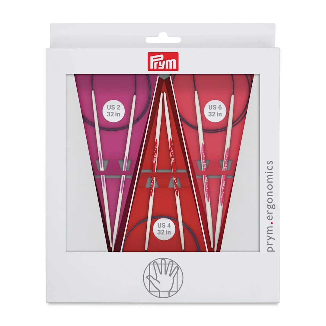 Open in modal - Prym Ergonomics Circular Knitting Needle Set (Front of packaging)