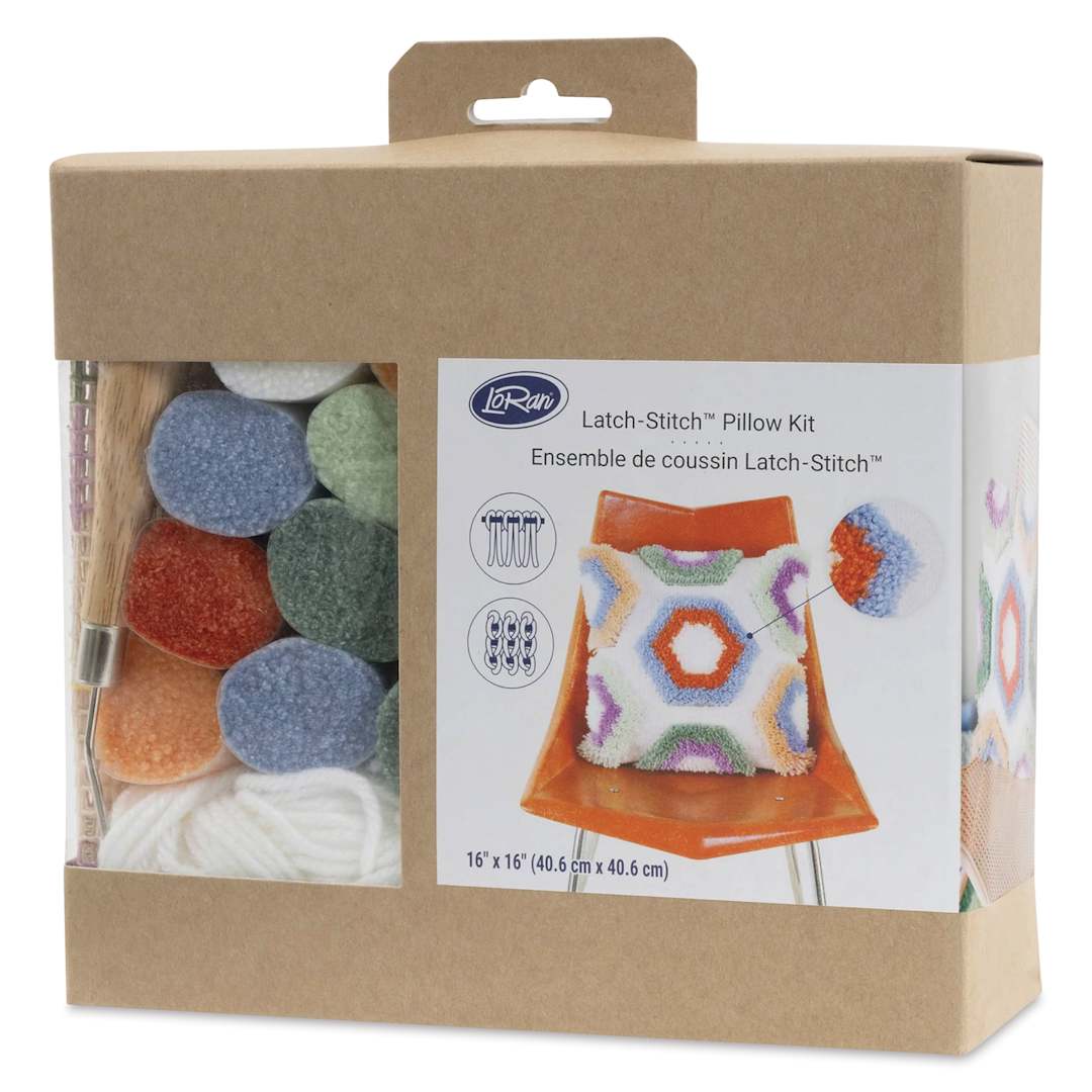 Open in modal - Loran Latch-Stitch Pillow Kits - Hexi, 16" x 16"
