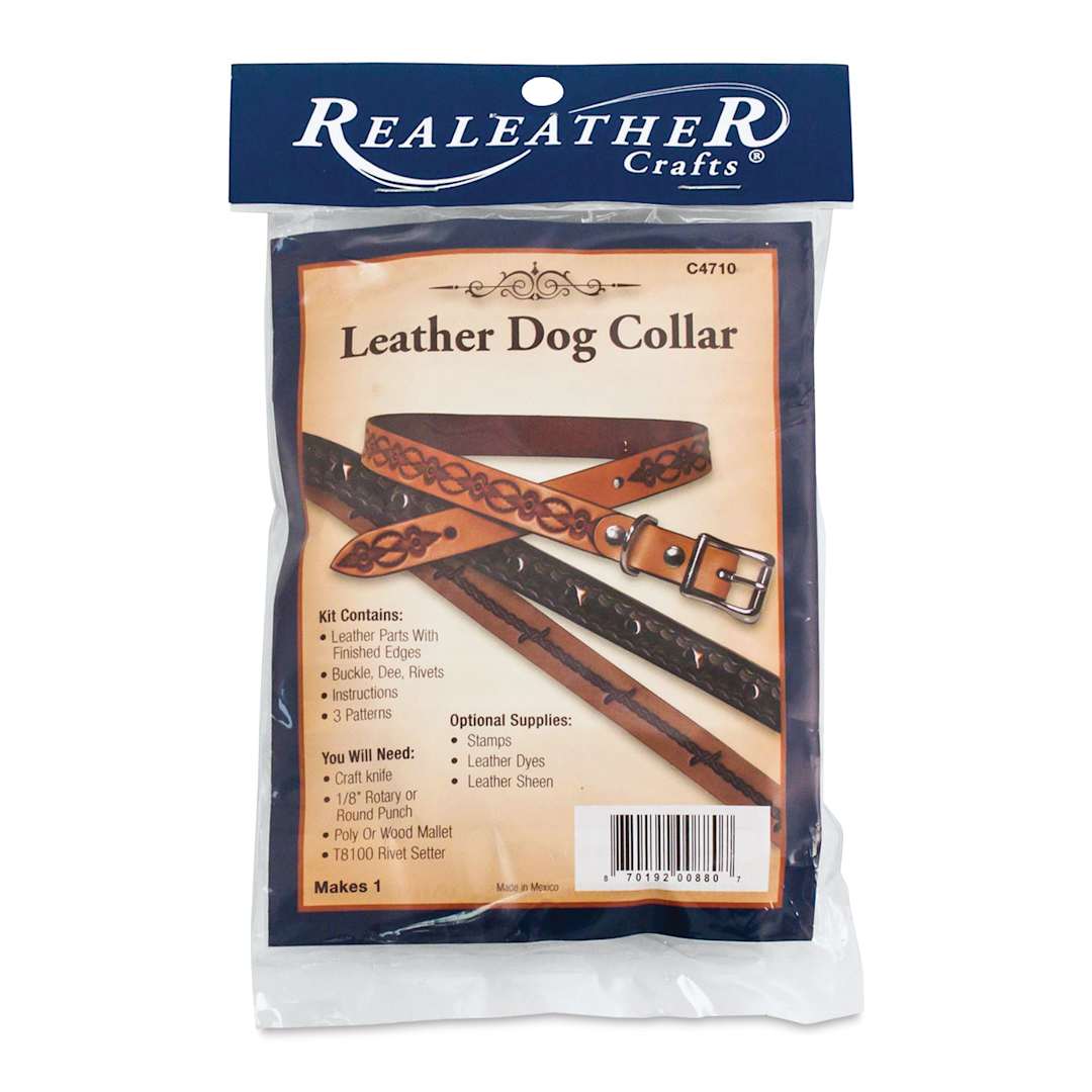 Open in modal - Realeather Leather Dog Collar Kit, in packaging