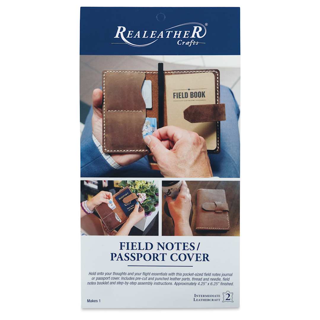 Open in modal - Realeather Leather Field Notes and Passport Cover - Kit of 8, front of the packaging