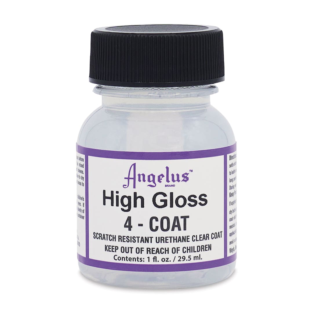 Open in modal - Angelus 4-Coat Urethane Clear Coat - High Gloss, 1 oz, Bottle