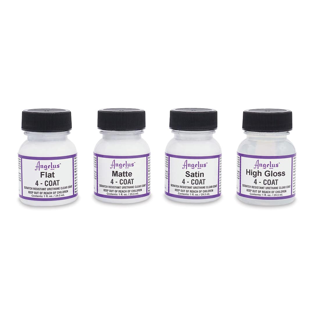 Open in modal - Angelus 4-Coat Urethane Clear Coat (Assorted finishes, 1 oz, Bottles)