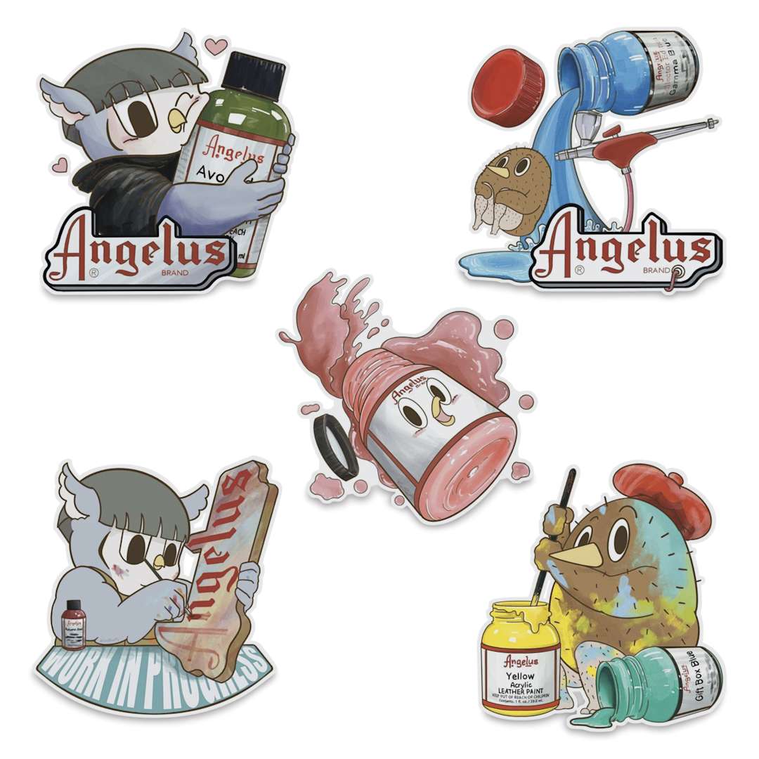 Open in modal - Angelus Sticker Pack - KiwiSanTW, Set of 5