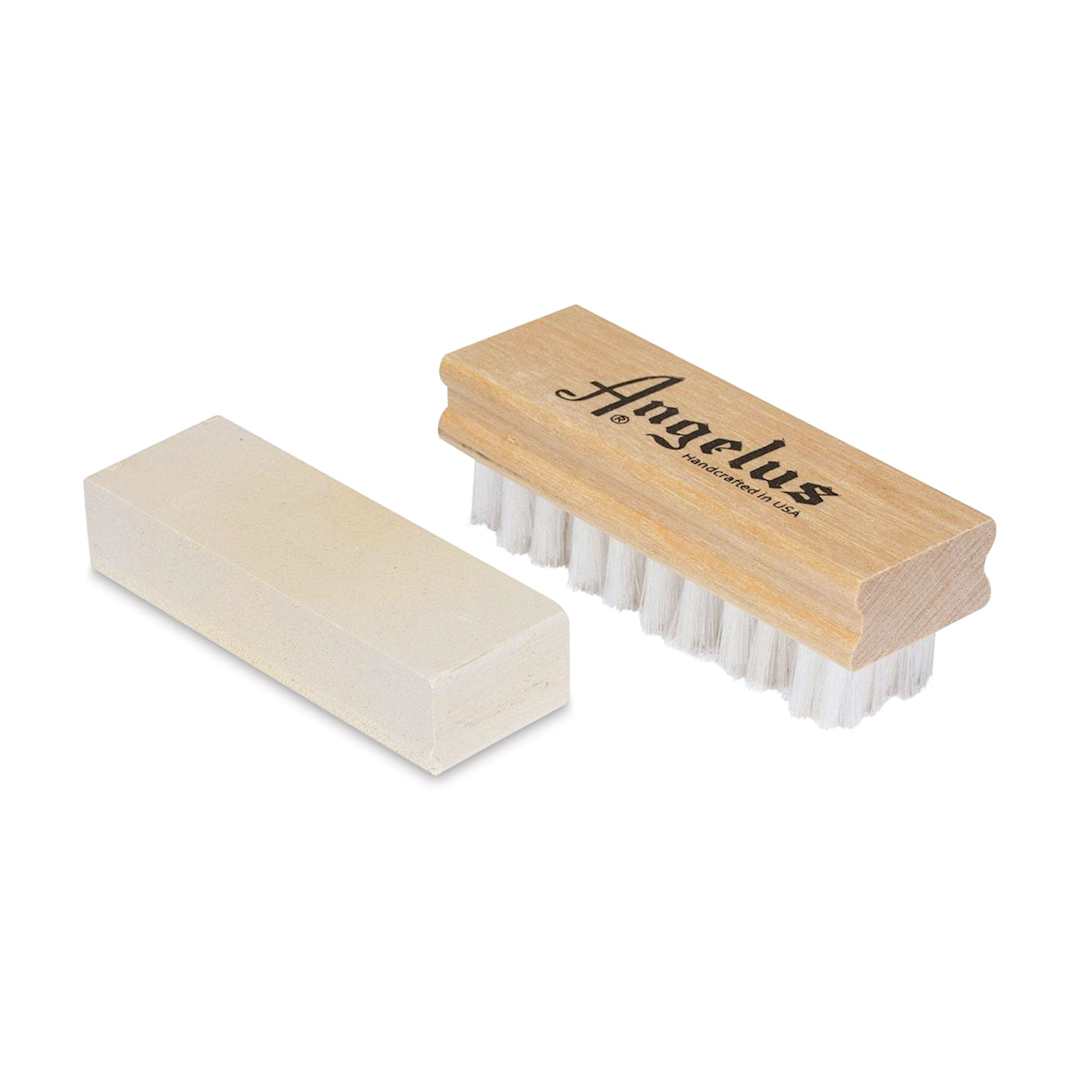 Open in modal - Angelus Suede and Nubuck Cleaning Kit (Cleaning block and nylon brush, Out of packaging)