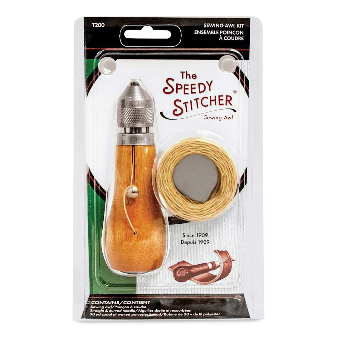 Open in modal - Speedy Stitcher Sewing Awl Kit, front of the packaging