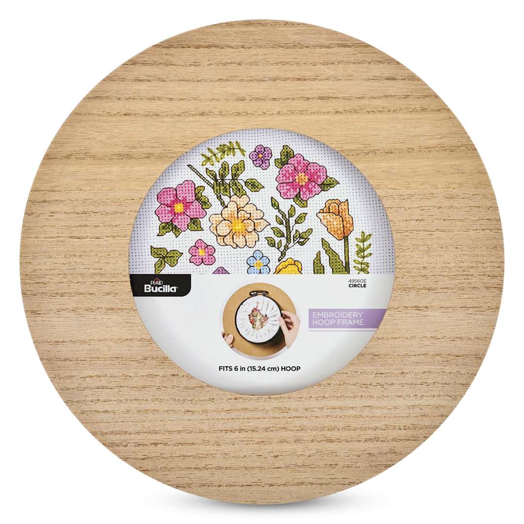 Open in modal - Bucilla Embroidery Hoop Frame - Circle, 6" Dia.