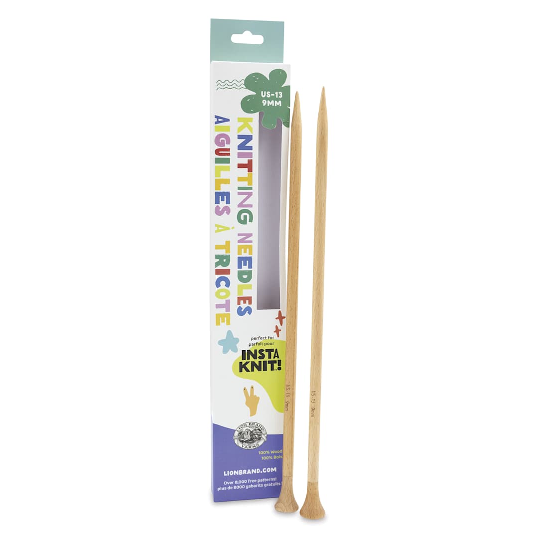Open in modal - Lion Brand Wooden Knitting Needles