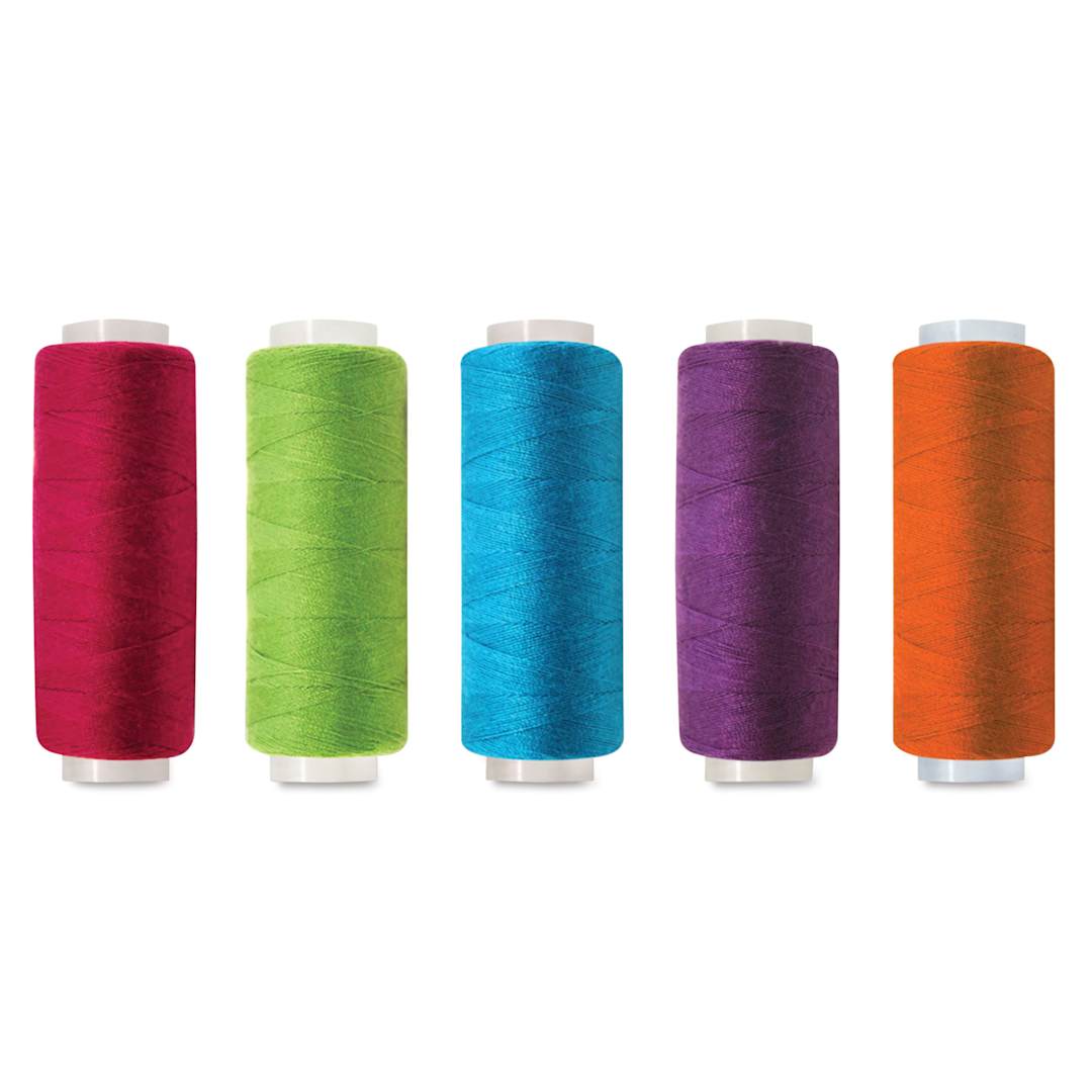 Open in modal - Needle Crafters Sewing Thread - Glamour, five spools