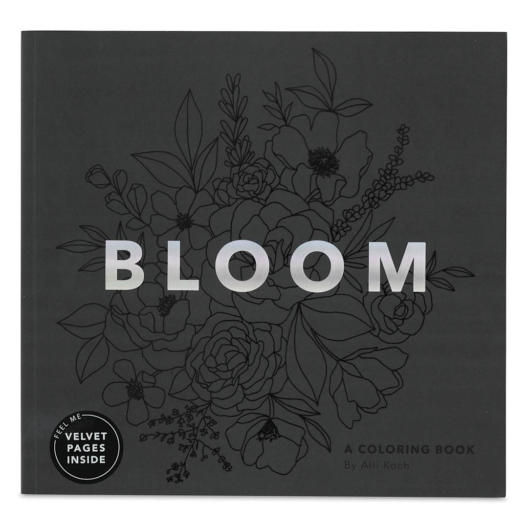Open in modal - Bloom: A Flower Coloring Book (front cover)