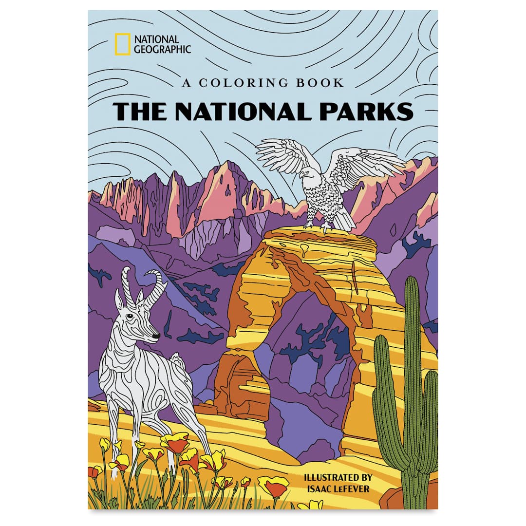 Open in modal - The National Parks: A Coloring Book, front cover