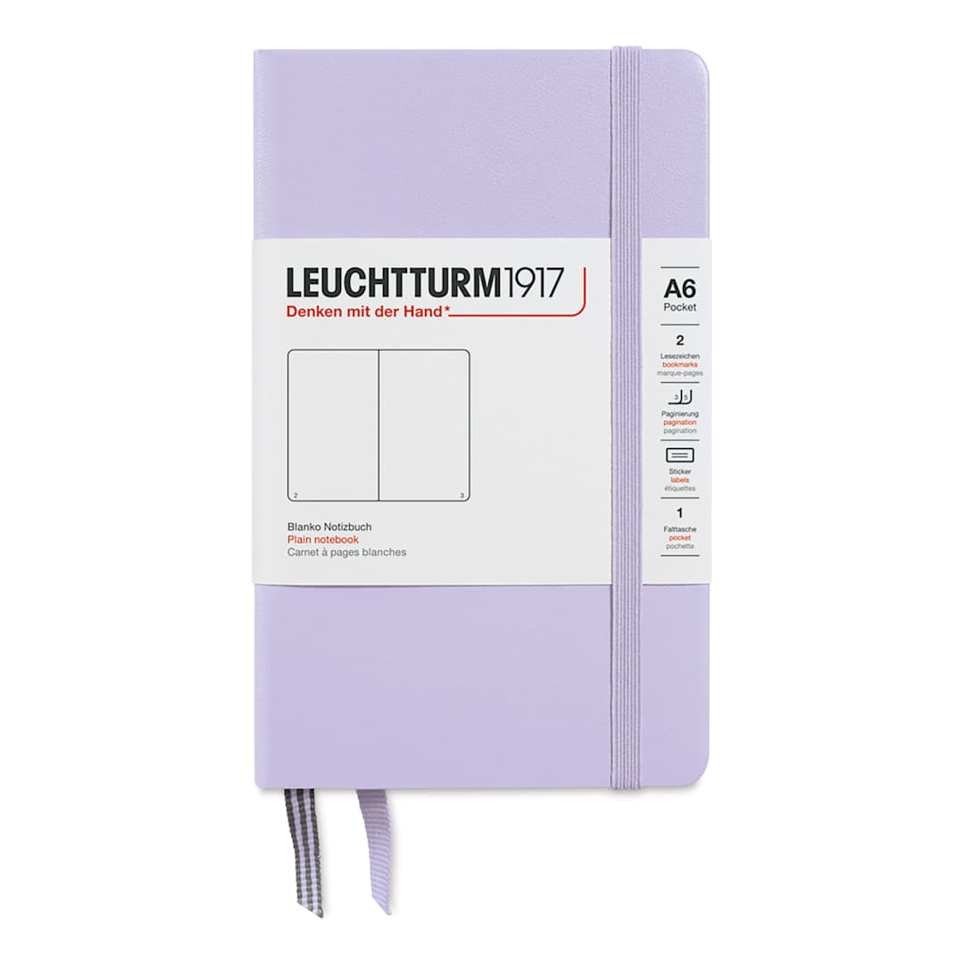 Open in modal - Leuchtturm1917 Blank Hardcover Notebook - Lilac, 3-1/2" x 6"