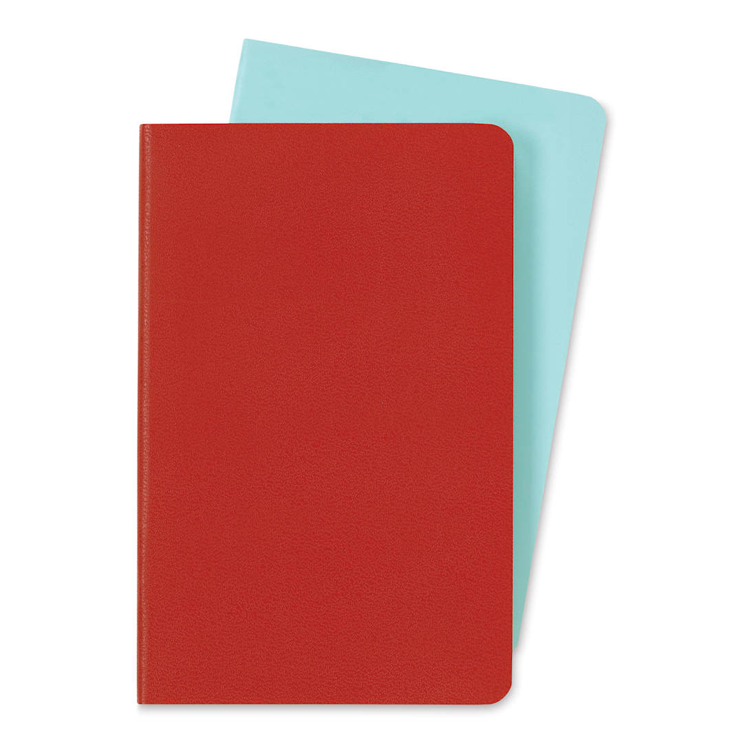 Open in modal - Moleskine Volant Journals - Pocket, Blank, Coral Aquamarine, Pkg of 2 (one of each color)