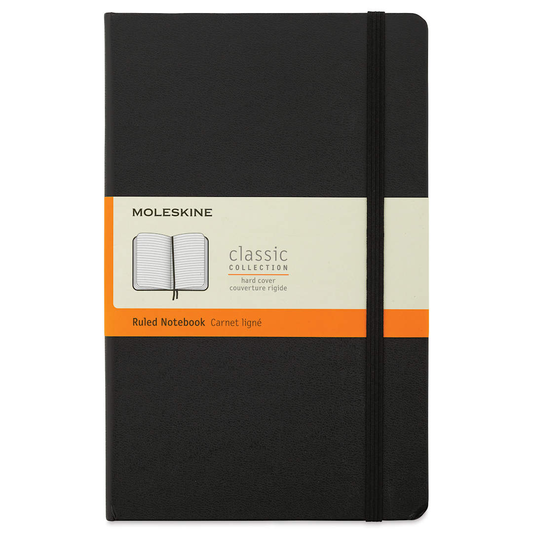 Open in modal - Moleskine Classic Expanded Hardcover Notebook - Ruled, Black, Large, 8-1/4" x 5"