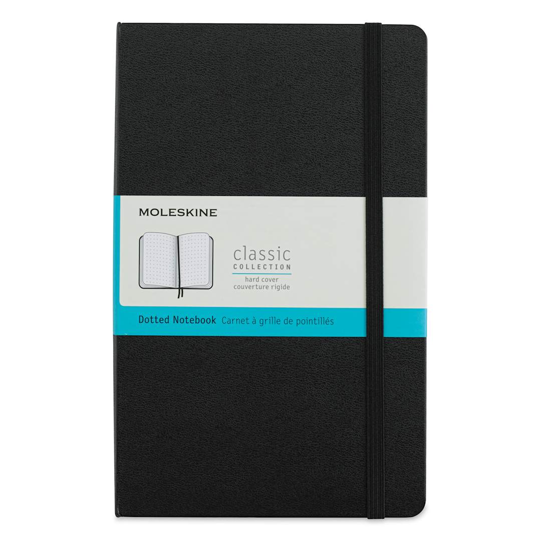 Open in modal - Moleskine Classic Expanded Hardcover Notebook - Dotted, Black, Large, 8-1/4" x 5"