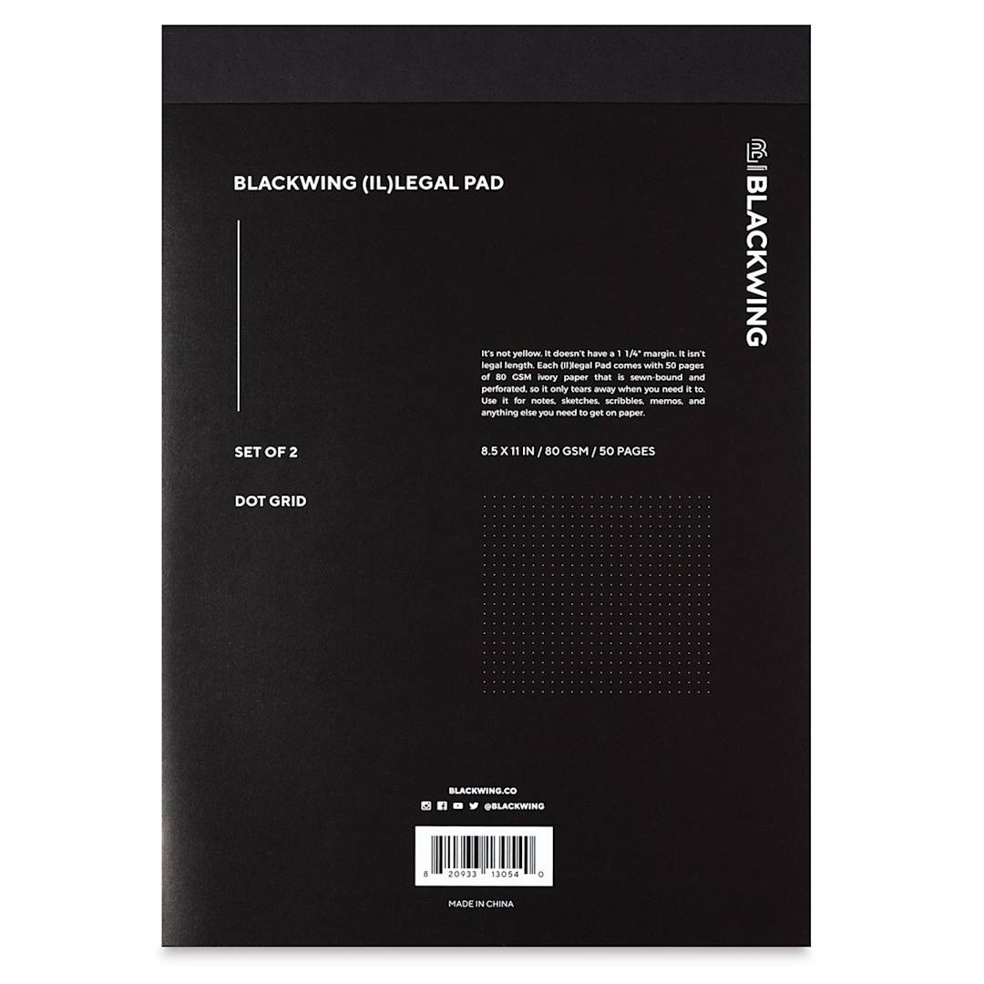 Open in modal - Blackwing Illegal Pad, Dot Grid, 8.5" x 11", Cover