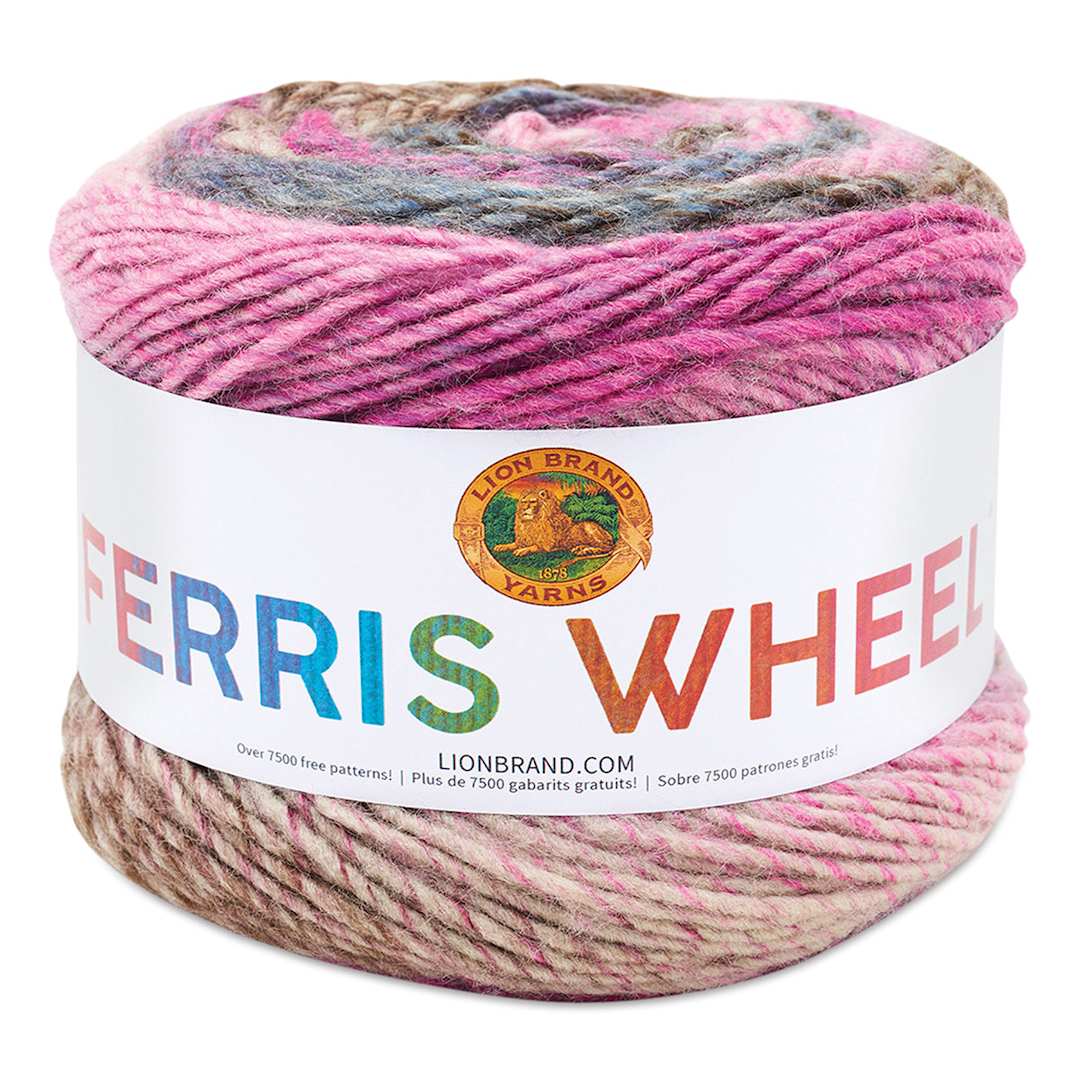 Open in modal - Lion Brand Ferris Wheel Yarn - Wild Violets, front
