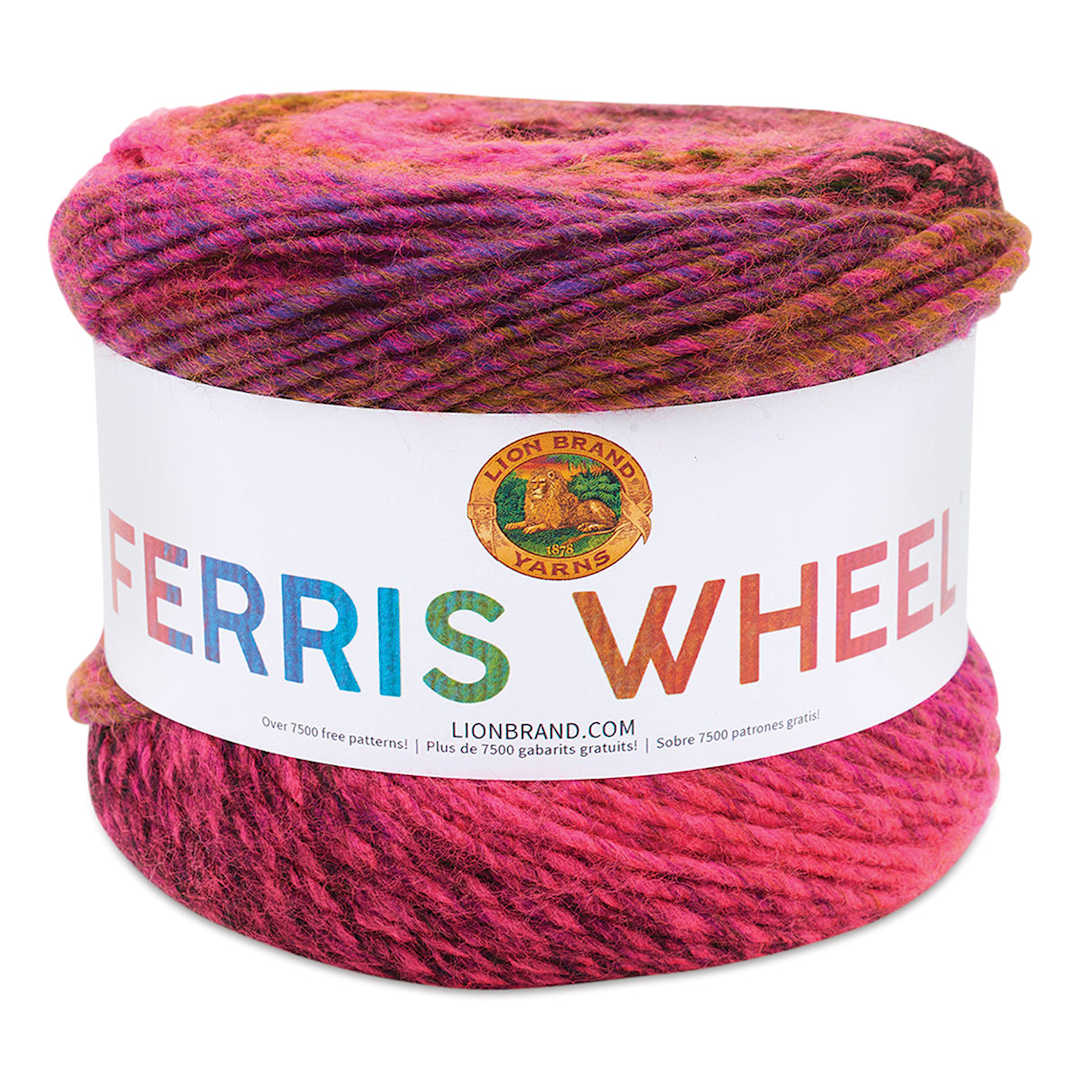Open in modal - Lion Brand Ferris Wheel Yarn - Pink Marmalade, front