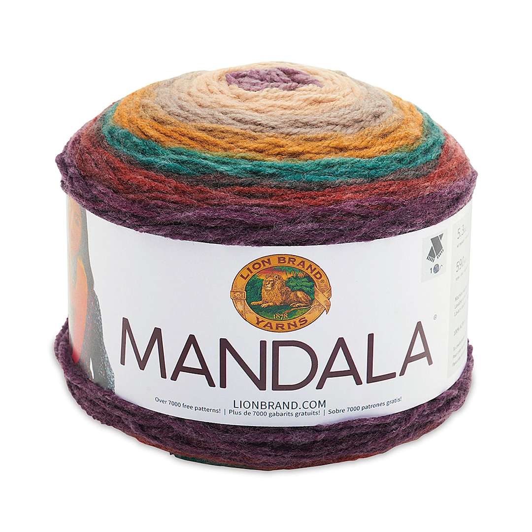 Open in modal - Lion Brand Mandala Yarn Cake - Warlock