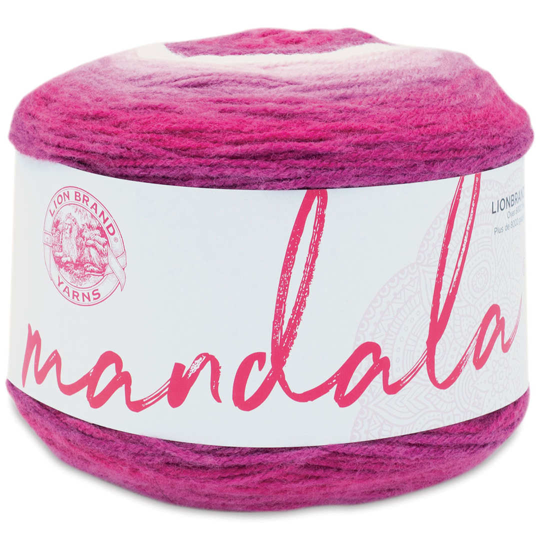 Open in modal - Lion Brand Mandala Yarn Cake - Cupid, 590 yards
