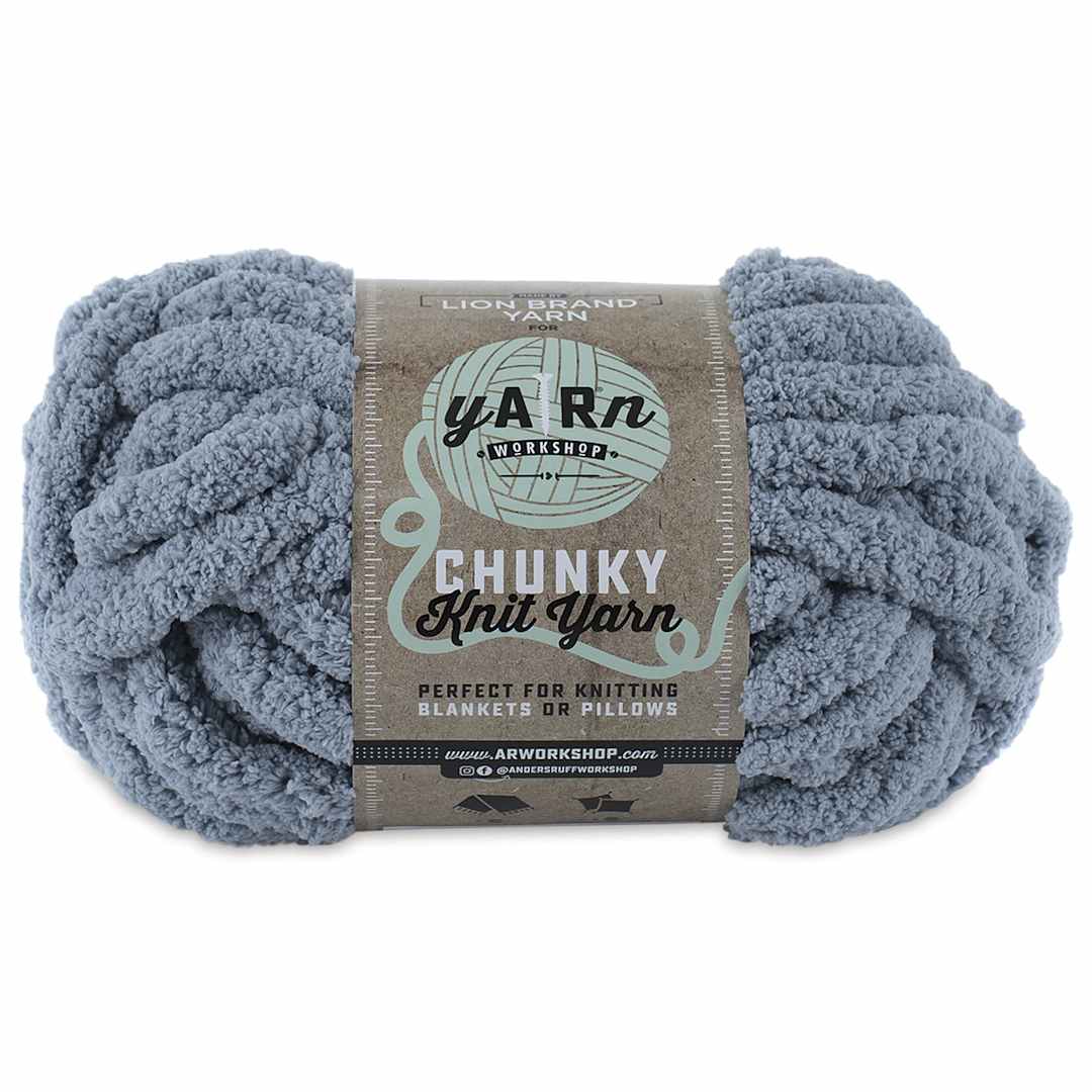 Open in modal - Lion Brand AR Workshop Chunky Knit Yarn - Fog, 28 yds