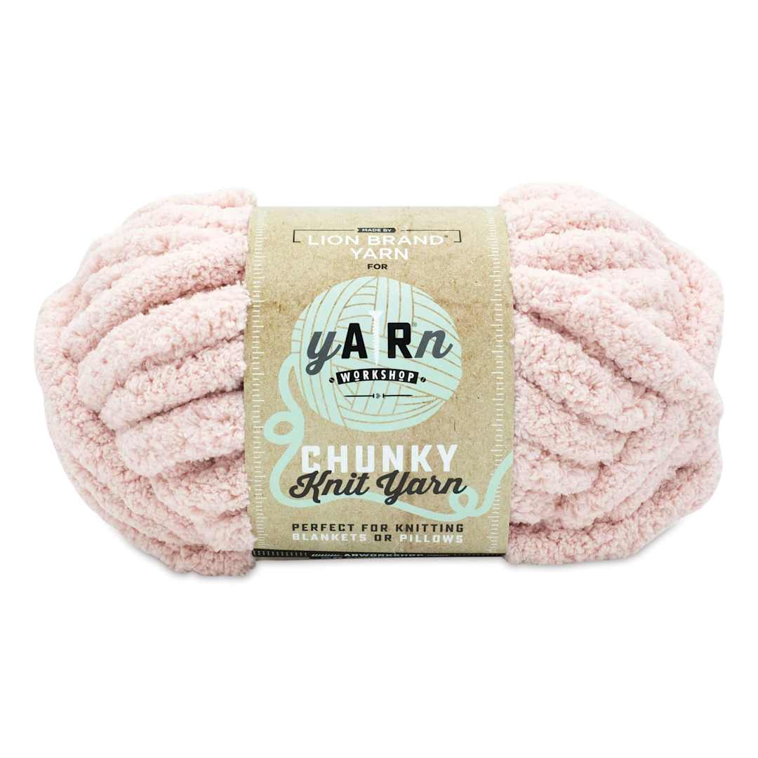 Open in modal - Lion Brand AR Workshop Chunky Knit Yarn - Blush, 28 yds