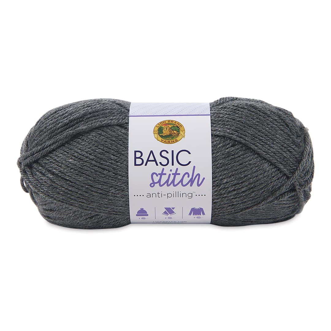 Open in modal - Lion Brand Basic Stitch Anti-Pilling Yarn - Charcoal Heather