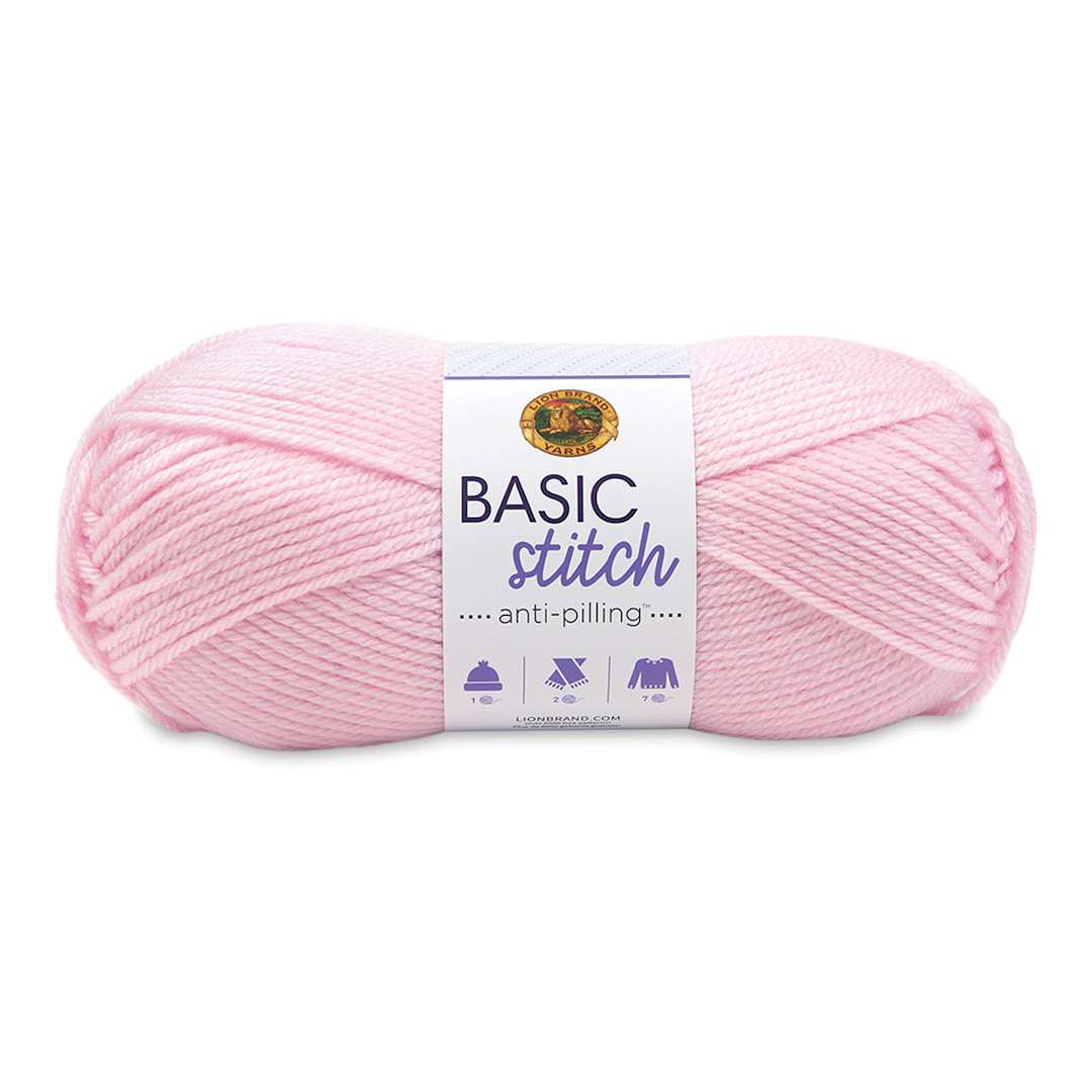 Open in modal - Lion Brand Basic Stitch Anti-Pilling Yarn - Baby Pink