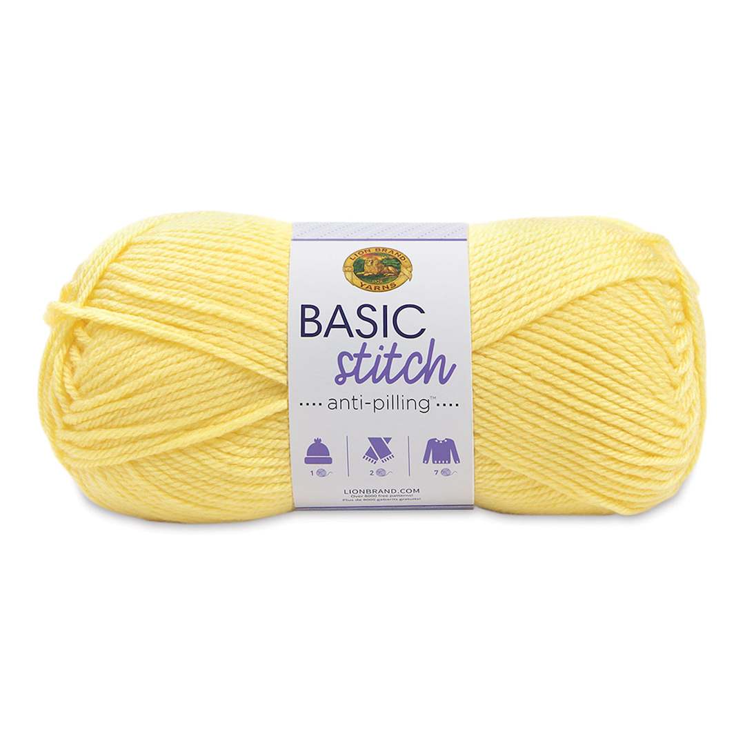 Open in modal - Lion Brand Basic Stitch Anti-Pilling Yarn - Lemonade