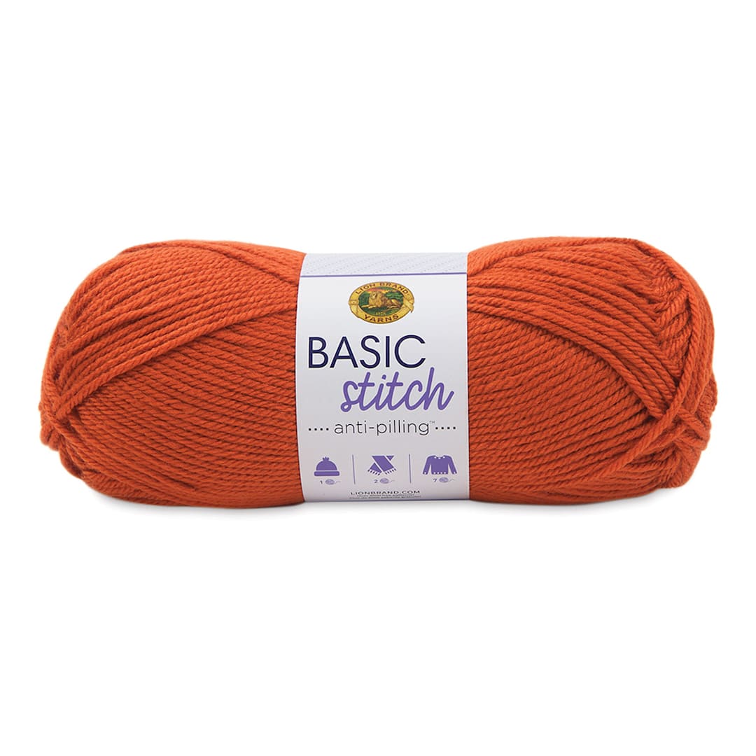 Open in modal - Lion Brand Basic Stitch Anti-Pilling Yarn - Pumpkin