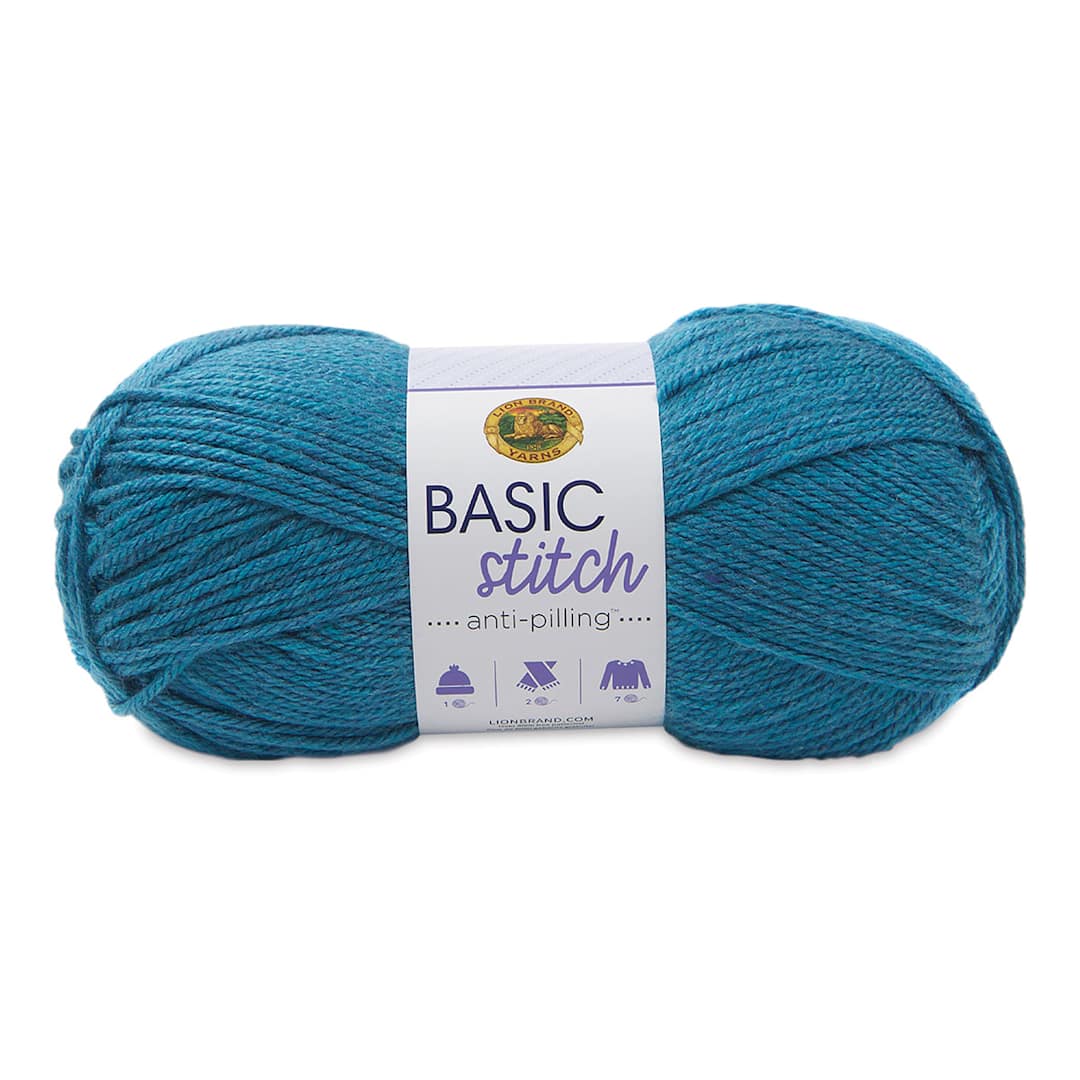 Open in modal - Lion Brand Basic Stitch Anti-Pilling Yarn - Turquoise Heather