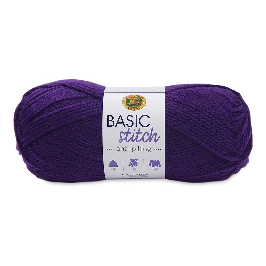 Open in modal - Lion Brand Basic Stitch Anti-Pilling Yarn - Purple