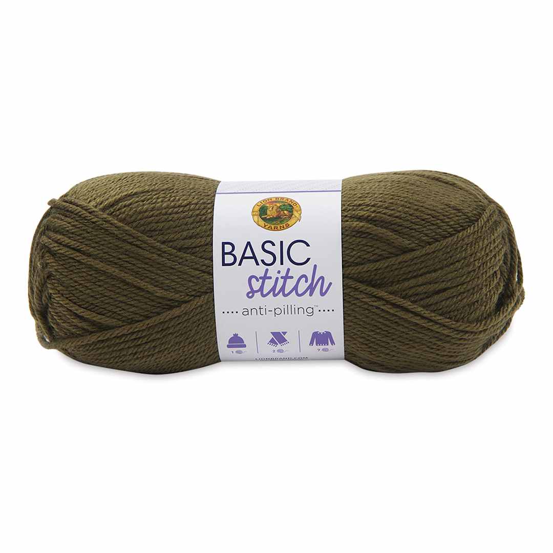 Open in modal - Lion Brand Basic Stitch Anti-Pilling Yarn - Olive