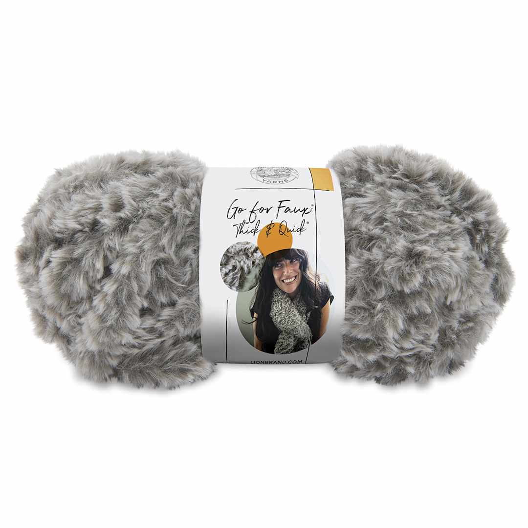 Open in modal - Lion Brand Go For Faux Thick And Quick Yarn - Husky, 24 yds